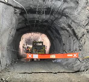 Desarrollo horizontal en mina subterránea